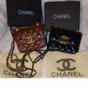 Chanel Quilted Mini Bags - Brown and Black